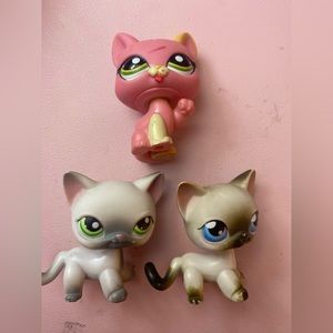 Lps littlest pet shop shorthair cats #125 & #5 Lot Bundle